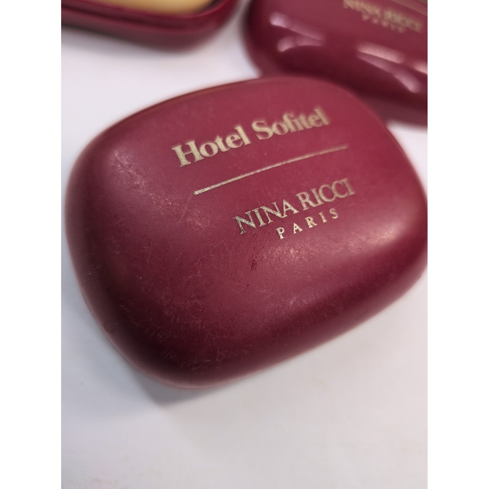 LOT2😍Vintage Nina Ricci Signoricci Hotel Soap 25g Travel Mini Bar Soap Perfumed - Picture 5 of 8